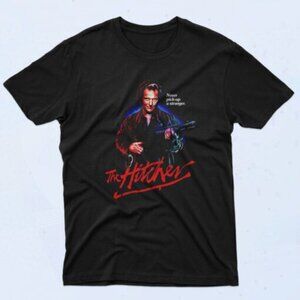 John Ryder The Hitcher 90s Horror Movie Graphic T-Shirt Retro Film Fan Collector